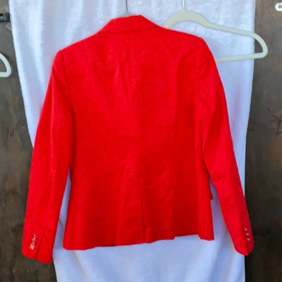 New York & Company Orange 3 Piece Knee-length Pencil Skirt, Blazer and Pant Set - Picture 15 of 15